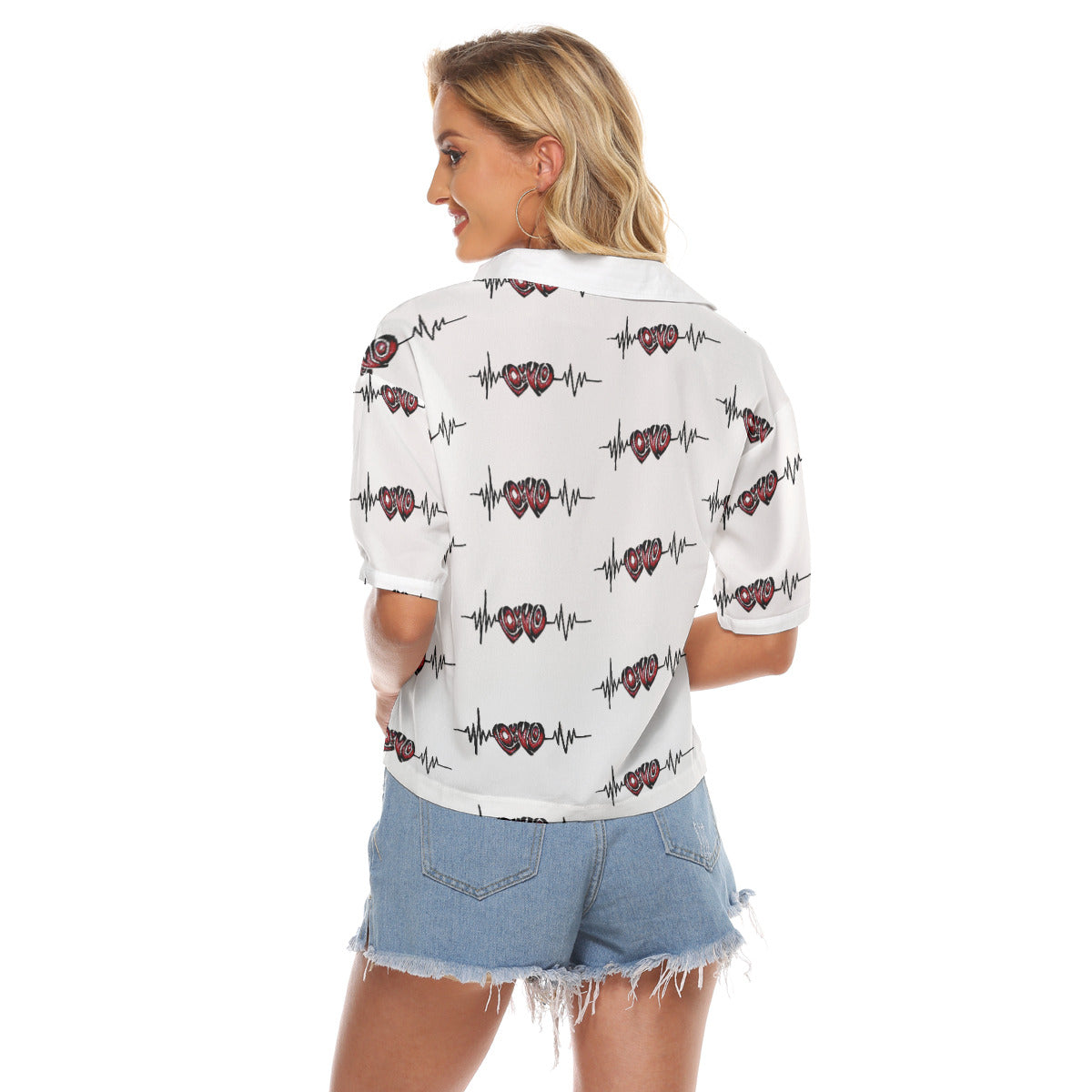 All-Over Print Women's V-neck Shirts