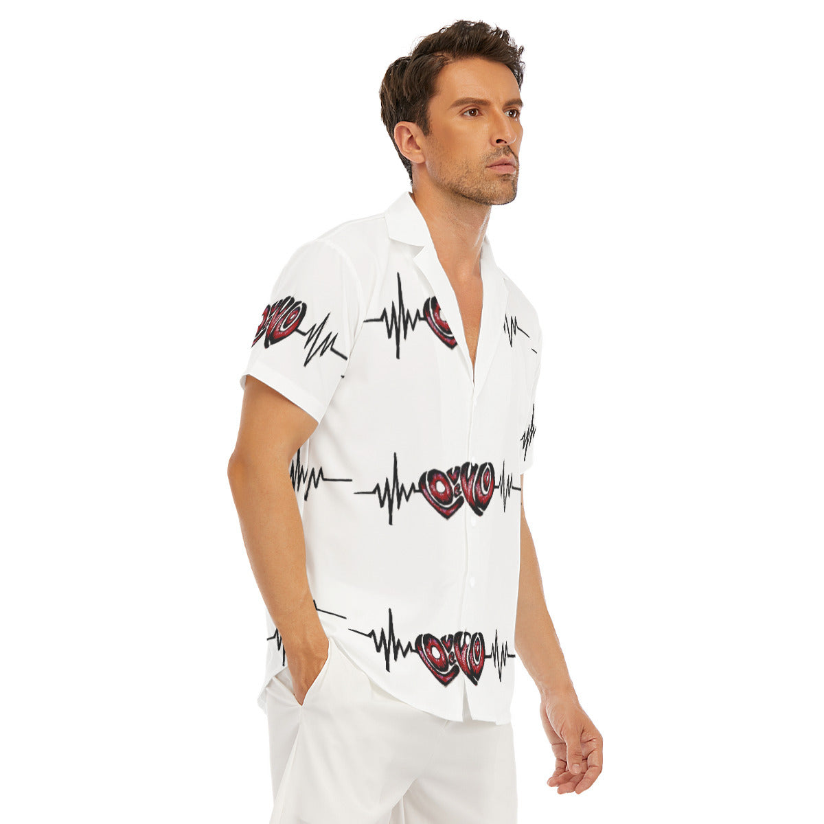 All-Over Print Men's Deep V-neck Short Sleeve T-shirt
