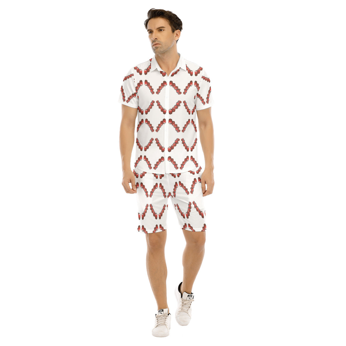 All-Over Print Men's Short Sleeve Shirt Set
