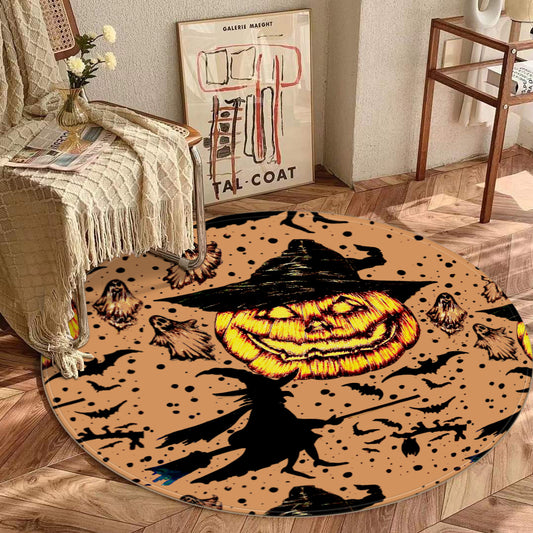 Foldable round mat