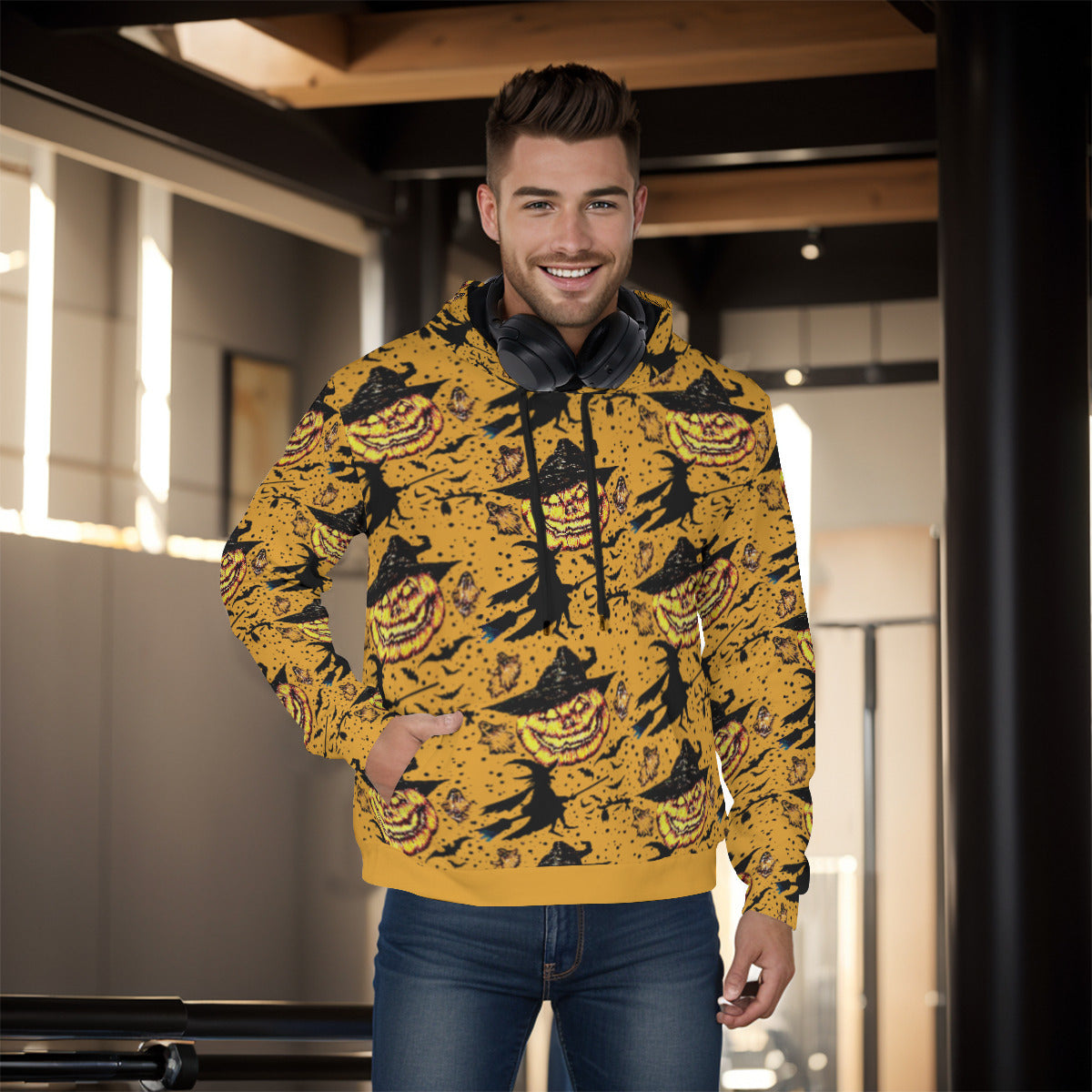 All-Over Print Men's Pullover Hoodie