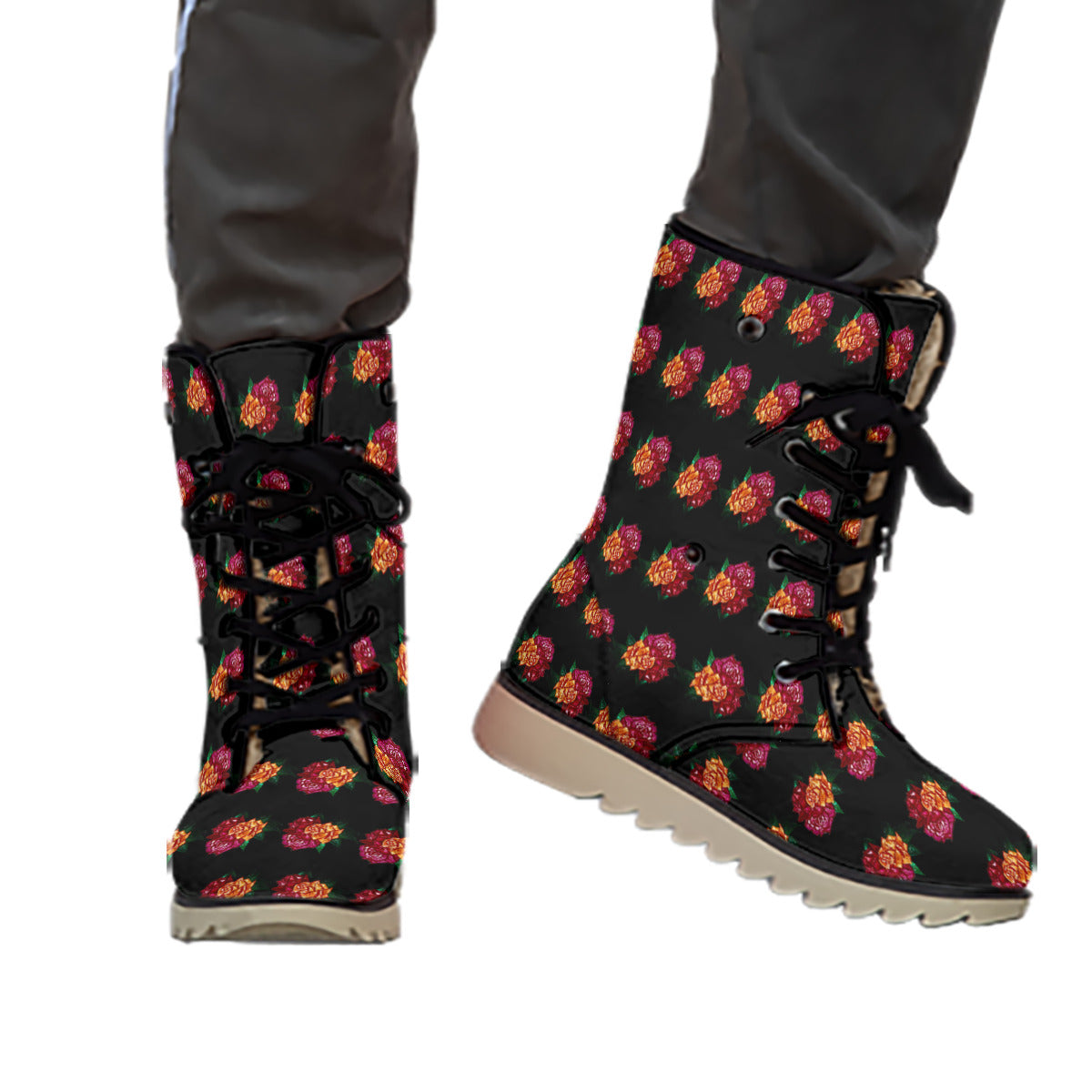All-Over Print Women's Plush Boots