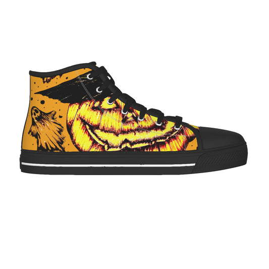 Men's Black Sole Canvas Shoes