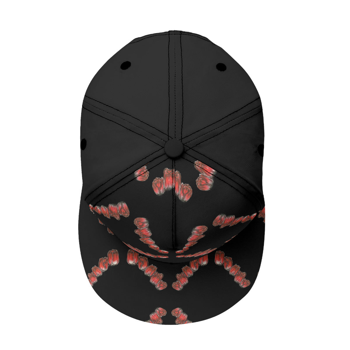 All-Over Print Flat-Brim Baseball Cap With Box
