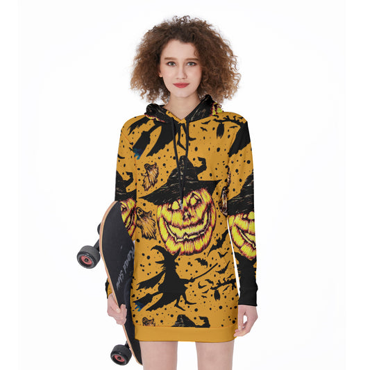 All-Over Print Women's Long Hoodie