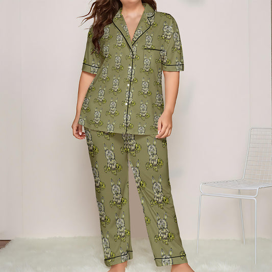 All-over print Women'S Trousers Pajamas Set