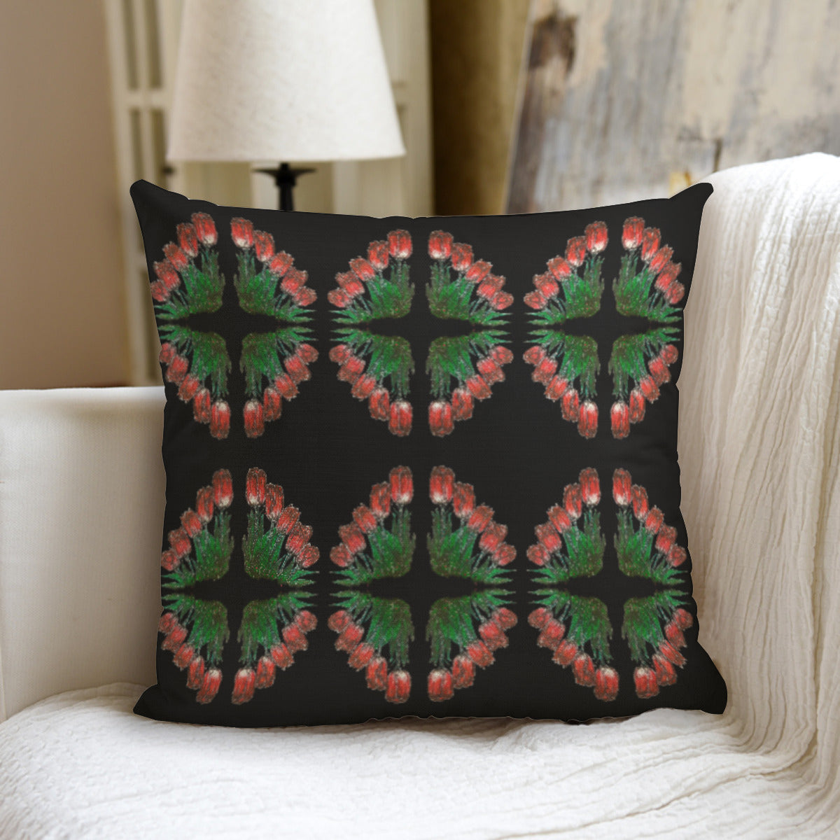 All-Over Print couch pillow with pillow Inserts