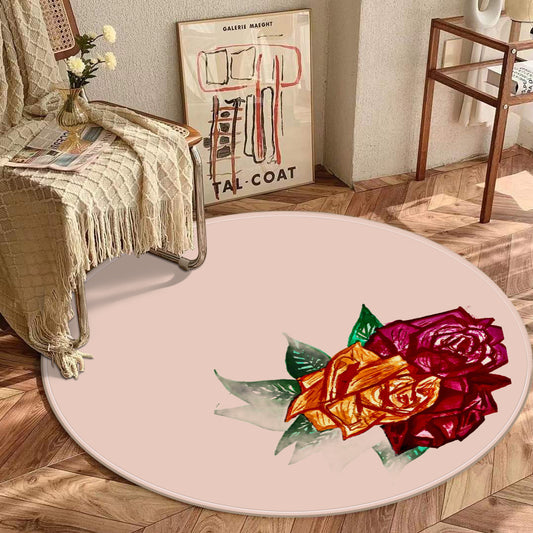 Foldable round mat