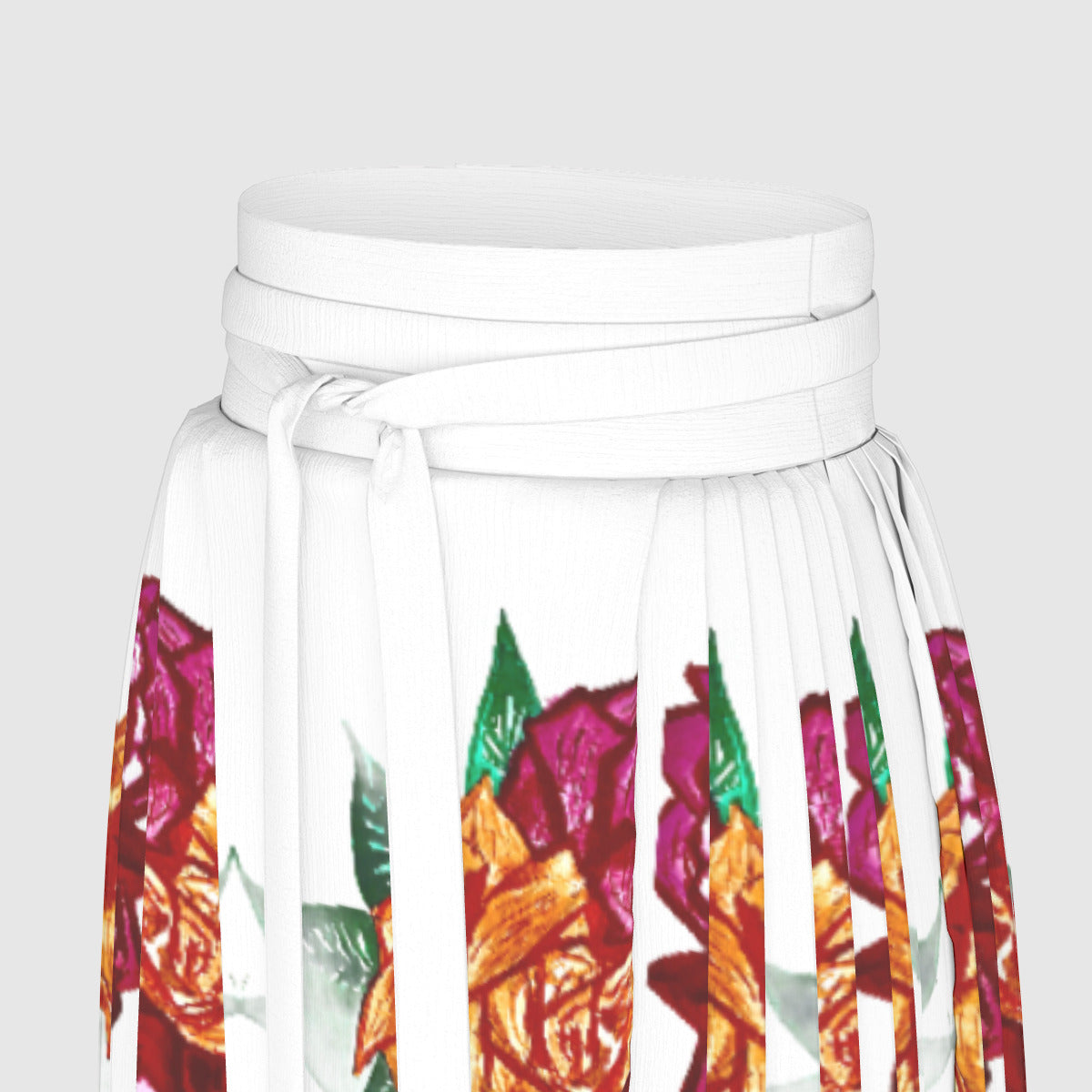 All-Over Print Women's  Traditional Chinese Pleated Skirt