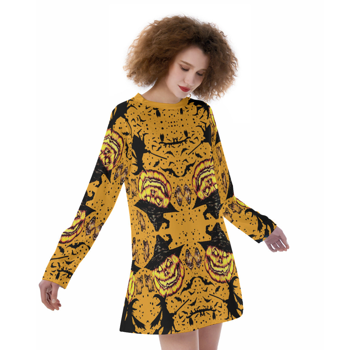 All-Over Print Women's Raglan Sleeve Dress