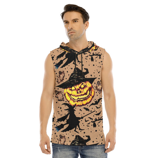 All-Over Print Men's Tank Hooded Vest