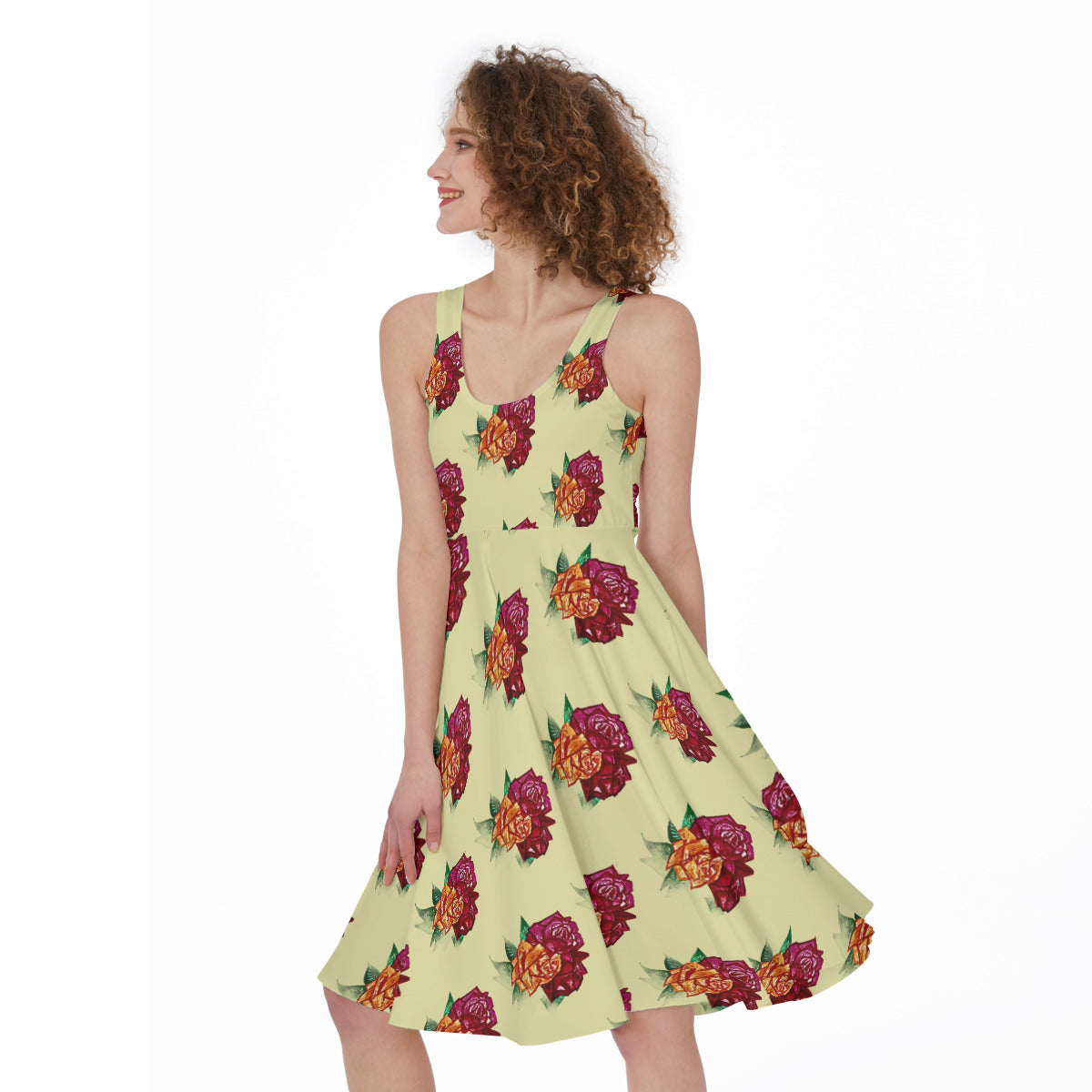 All-Over Print Women's Sleeveless Dress
