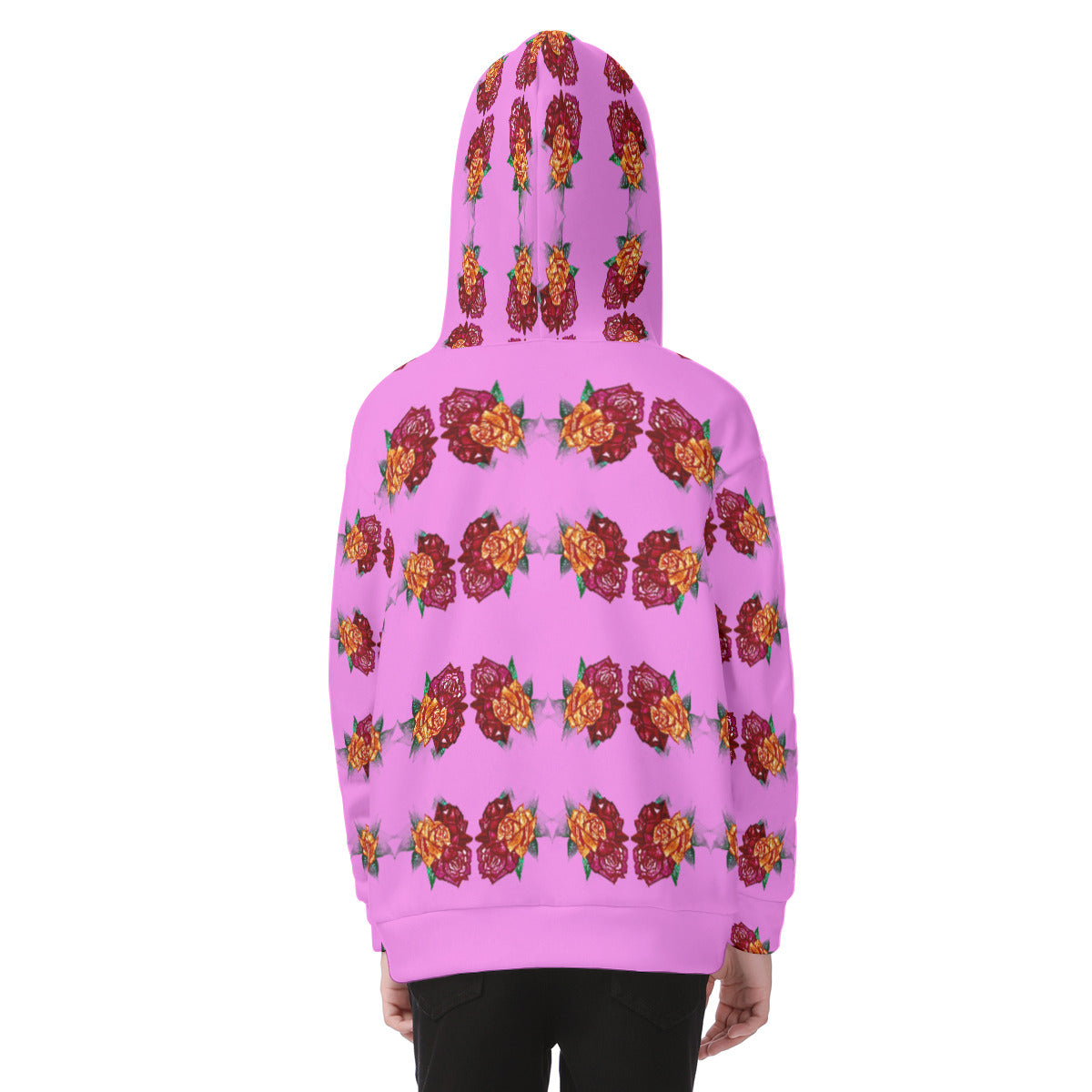 All-Over Print Kid's Heavy Fleece Zip Up Hoodie