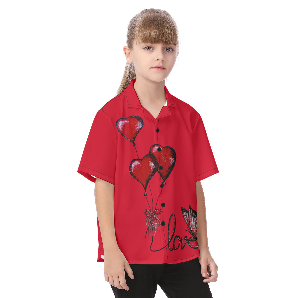 All-Over Print Kid's Hawaiian Vacation Shirt