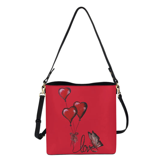 Minimalist Square Crossbody Bucket Bag