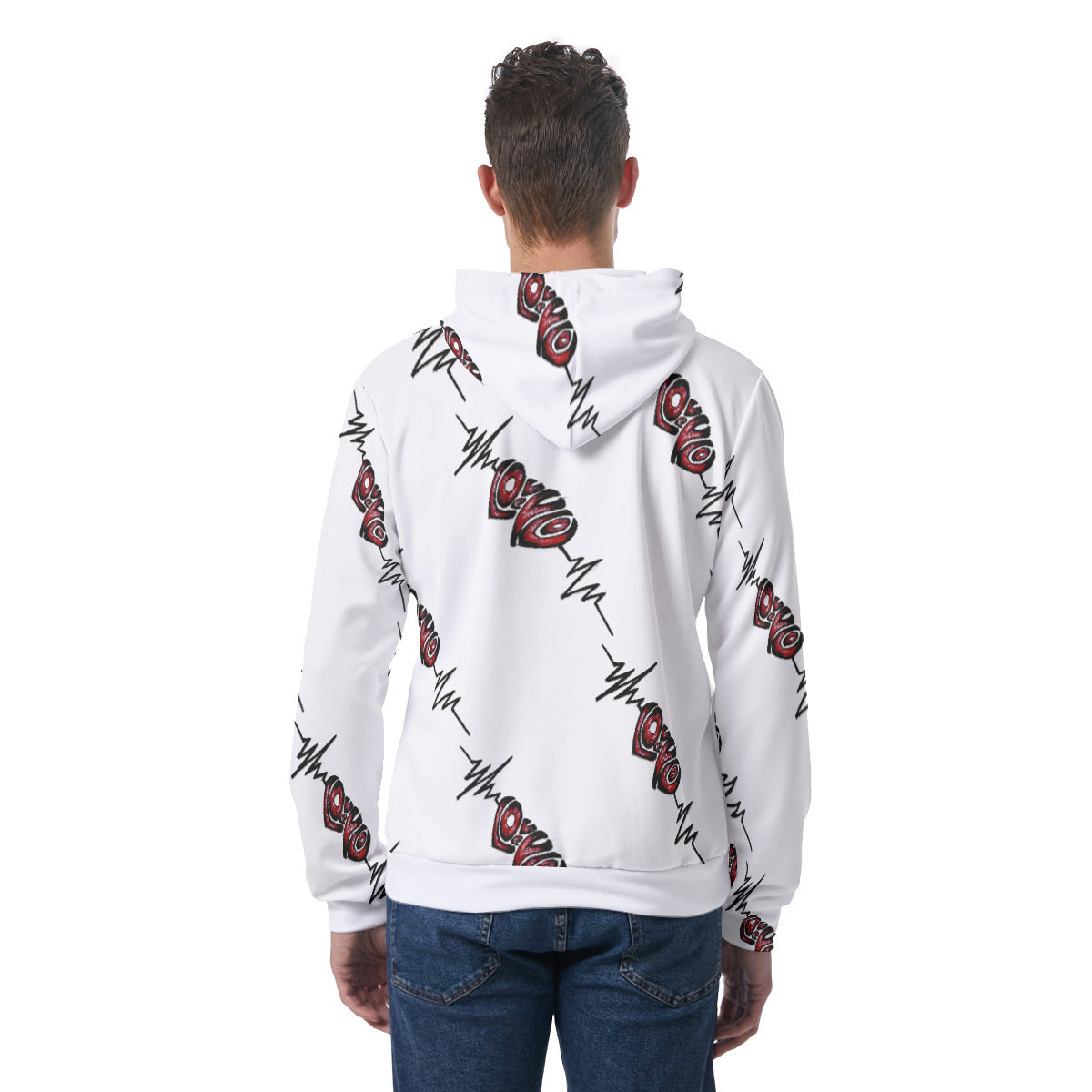 All-Over Print Men's Hoodie With Double-side Print Hood