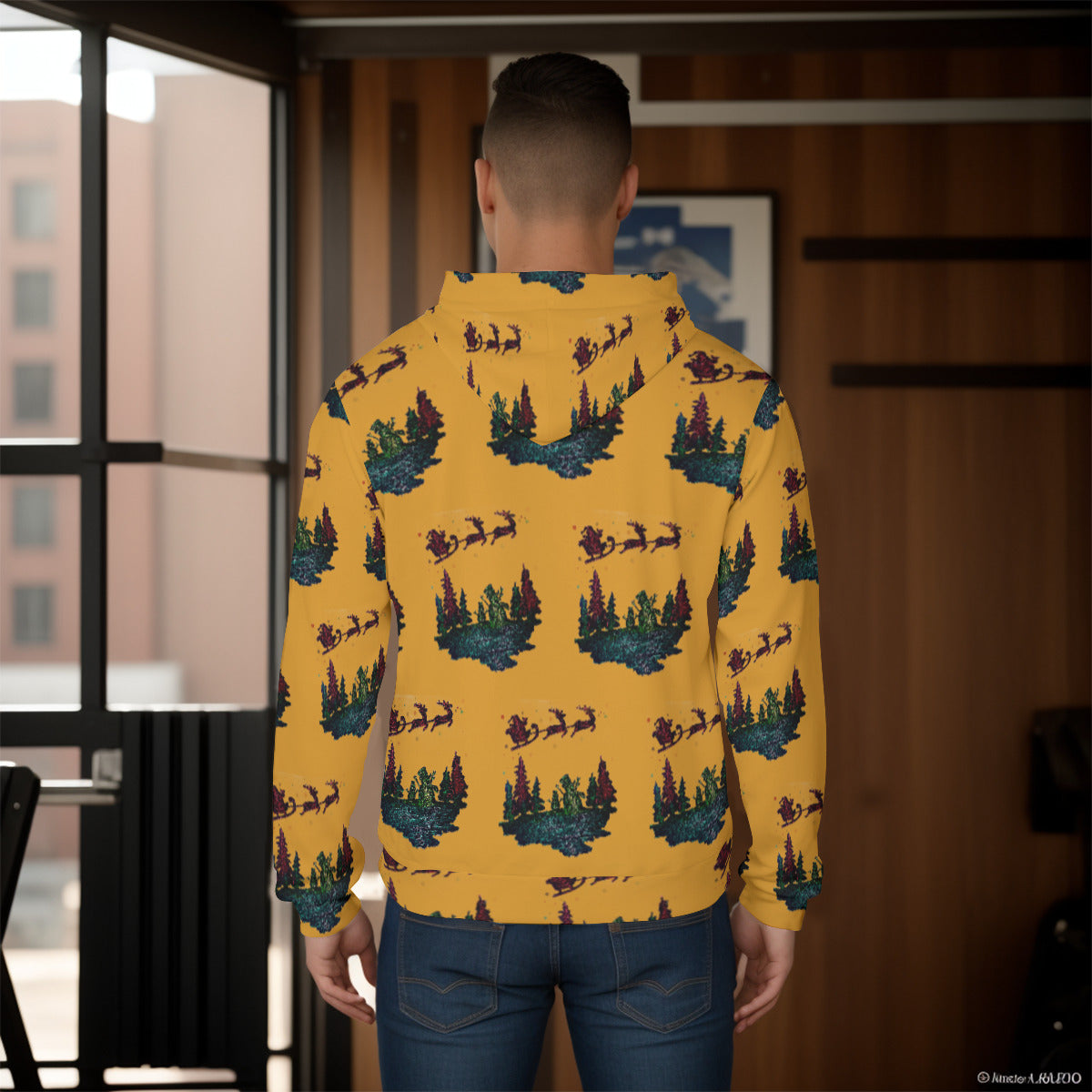 All-Over Print Men's Pullover Hoodie
