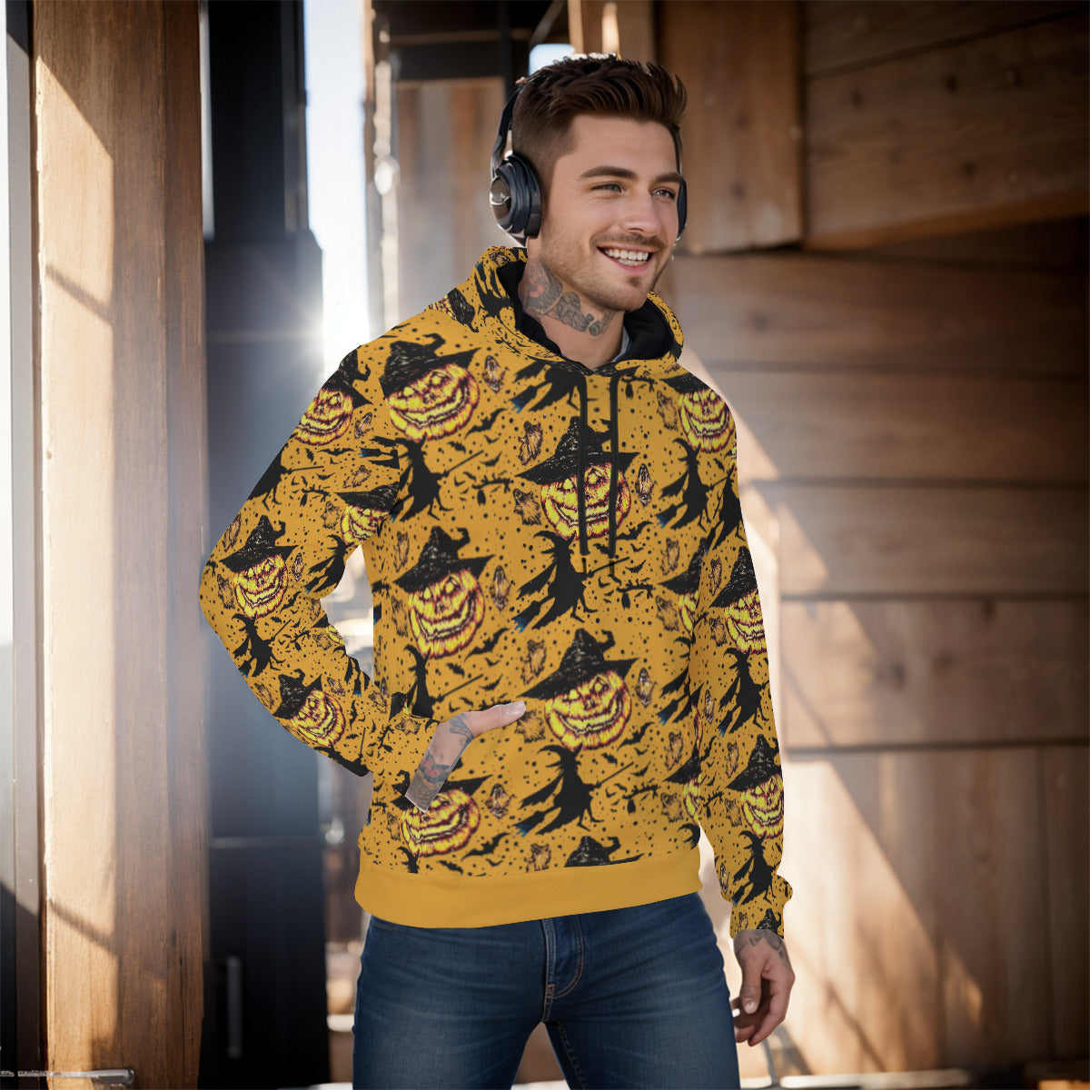 All-Over Print Men's Pullover Hoodie