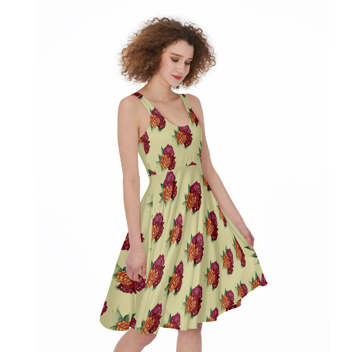 All-Over Print Women's Sleeveless Dress