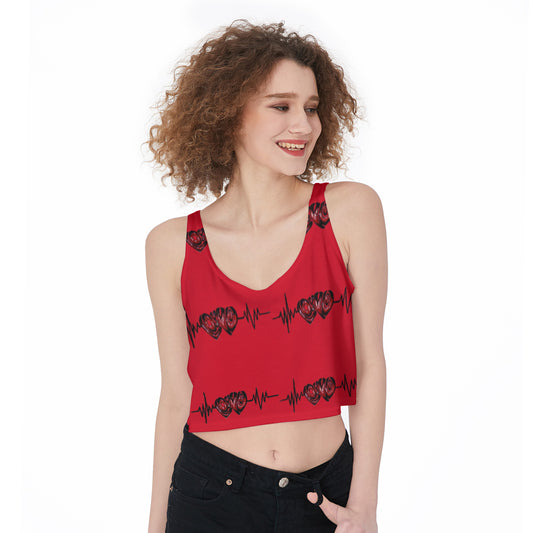 All-Over Print Crop-Tank Top