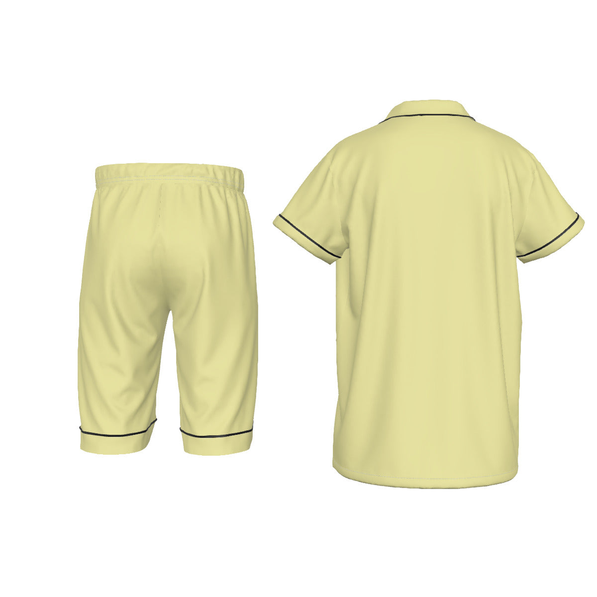 All-Over Print Kid's Imitation Silk Short Pajamas