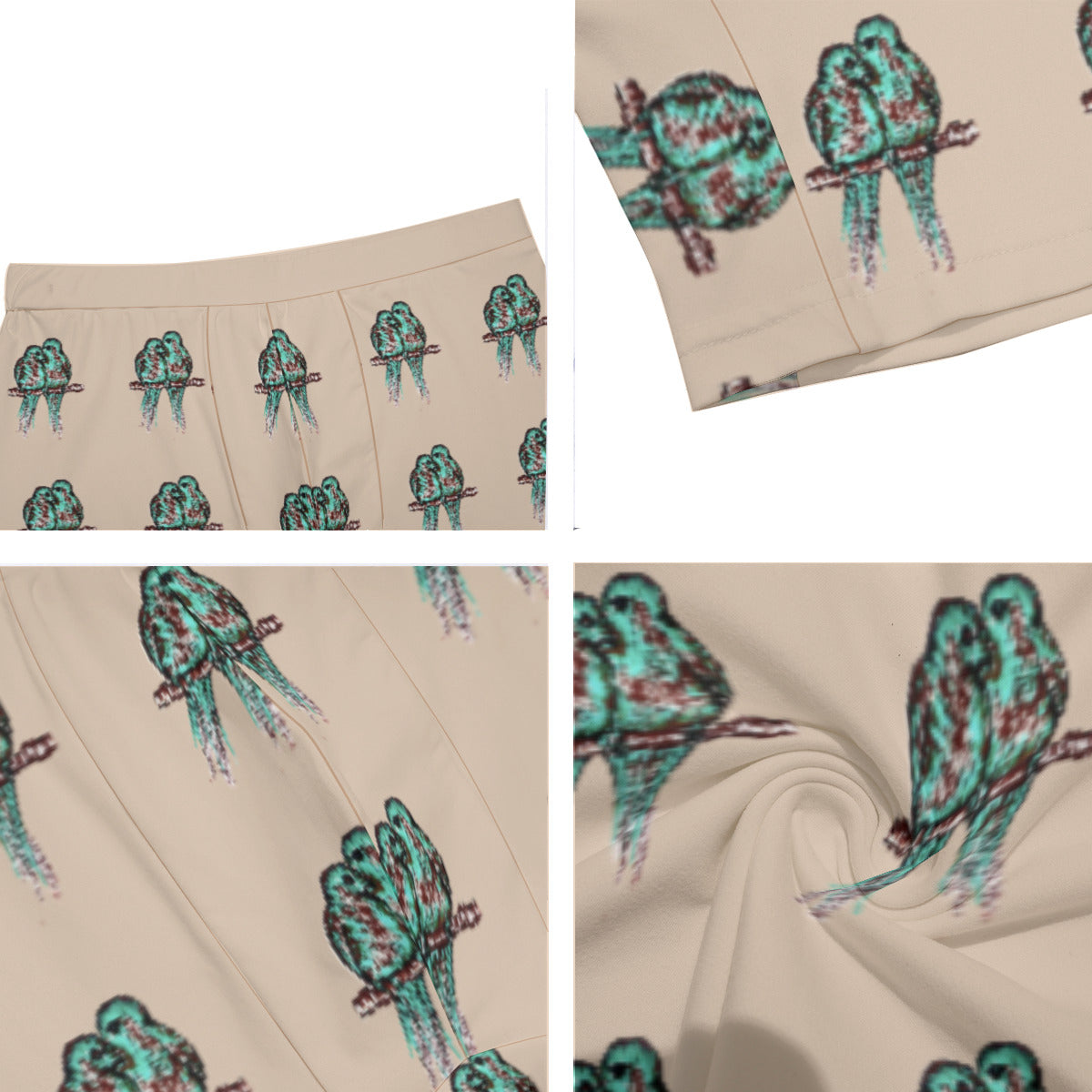 All-Over Print Men's Long Boxer Briefs