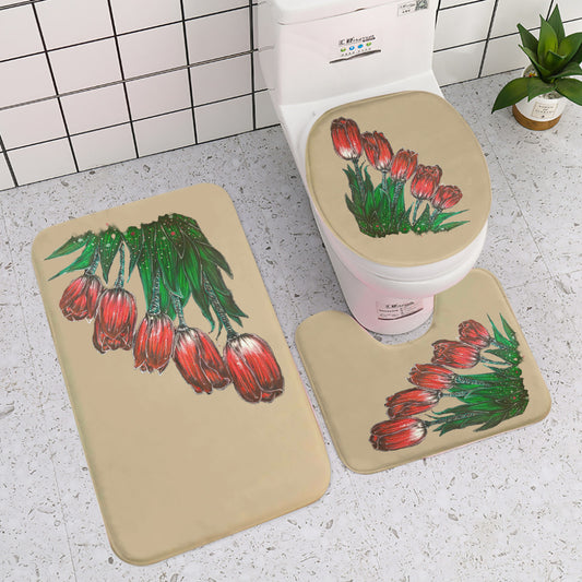 Three-piece toilet