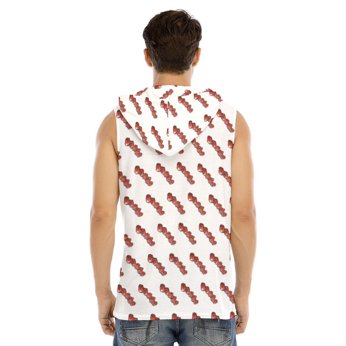 All-Over Print Men's Tank Hooded Vest