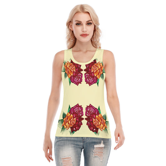 All-Over Print Women's Skinny Sport Tank Top