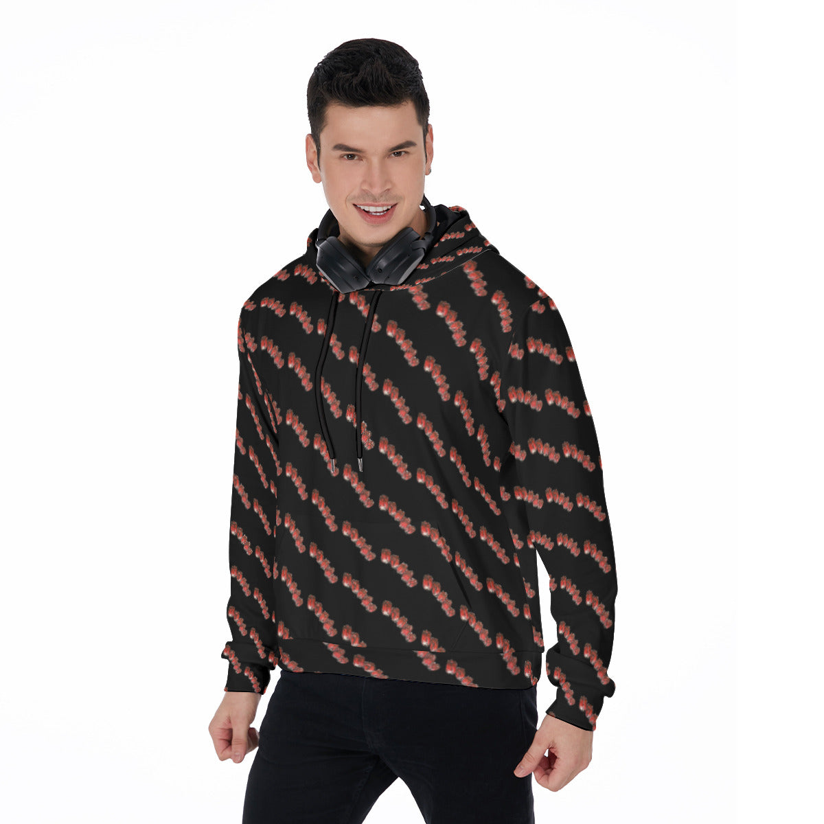 All-Over Print Men's Mirco Fleece Hoodie
