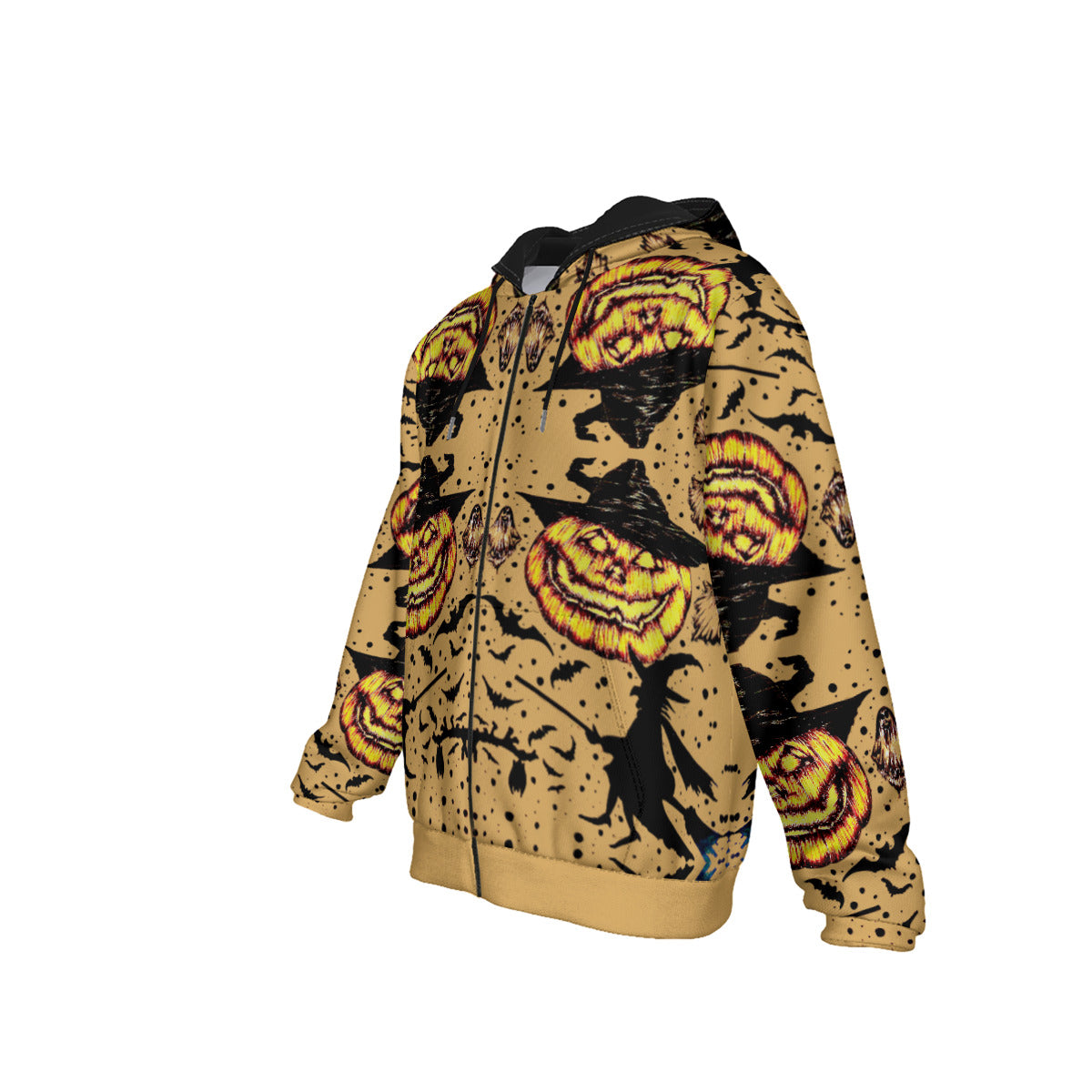 All-Over Print Men's Heavy Fleece Zip Up Hoodie