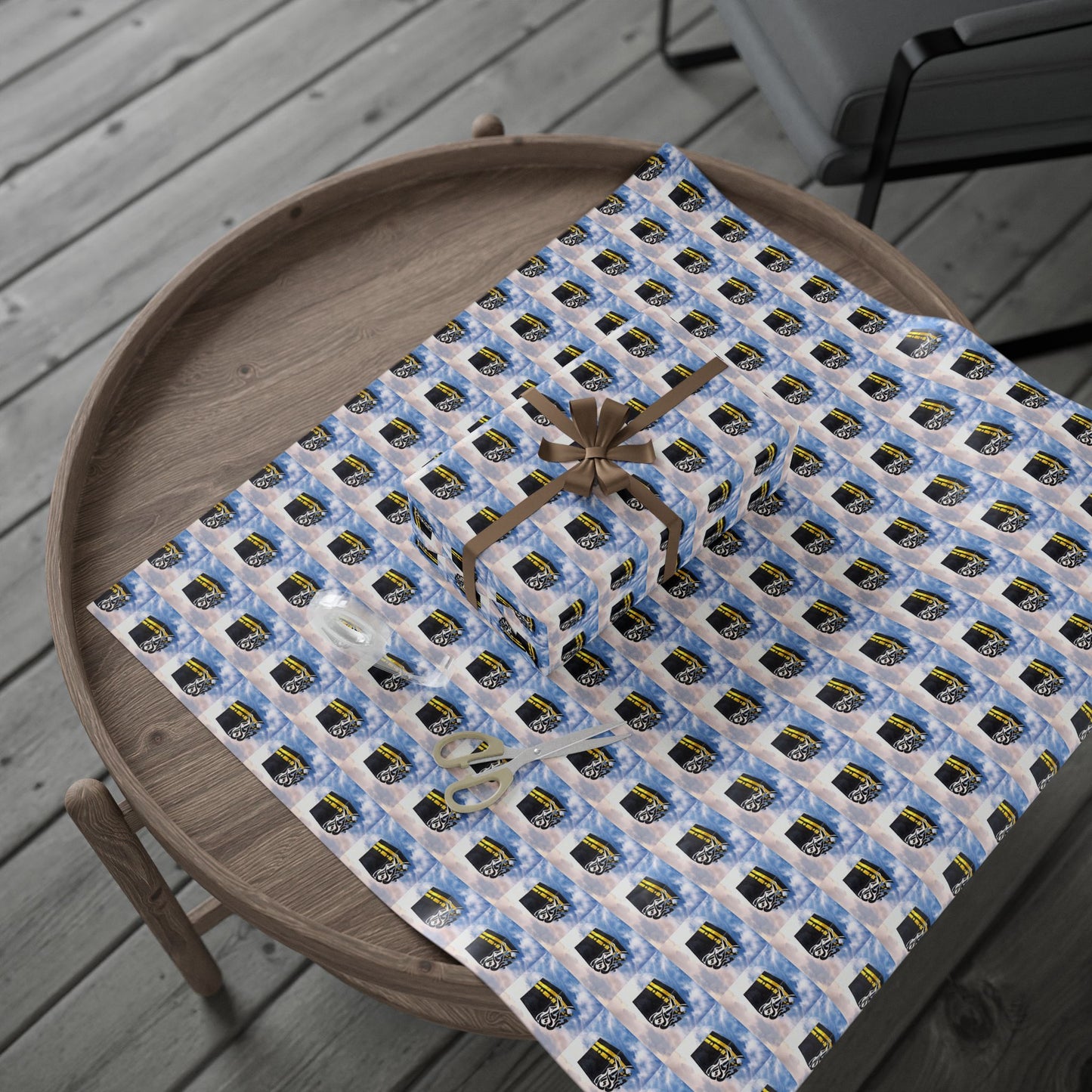 Wrapping Paper Roll — Sky Drone Camera Pattern Gift Wrap