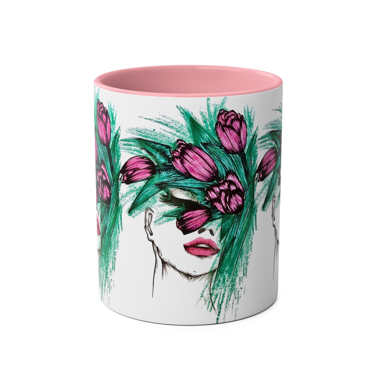 Two-Tone Coffee Mugs, 11oz