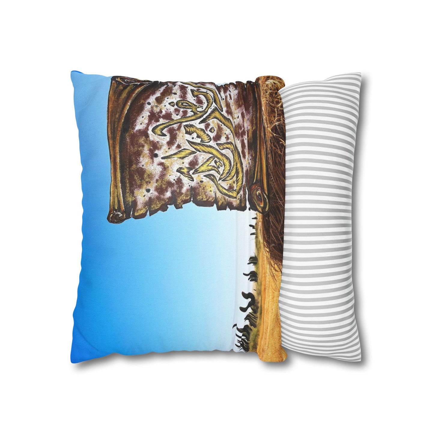 Desert Calligraphy Decorative Pillowcase
