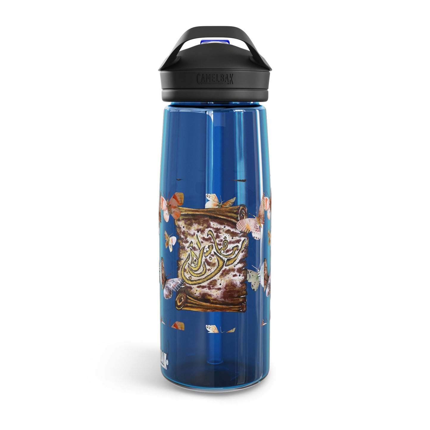CamelBak Eddy Water Bottle — Floral Vintage Scroll Design (20oz/25oz)