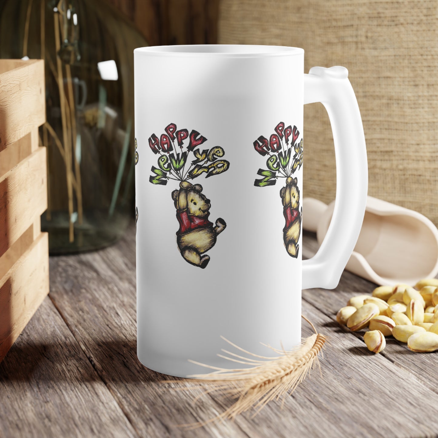 Frosted Glass Beer Mug