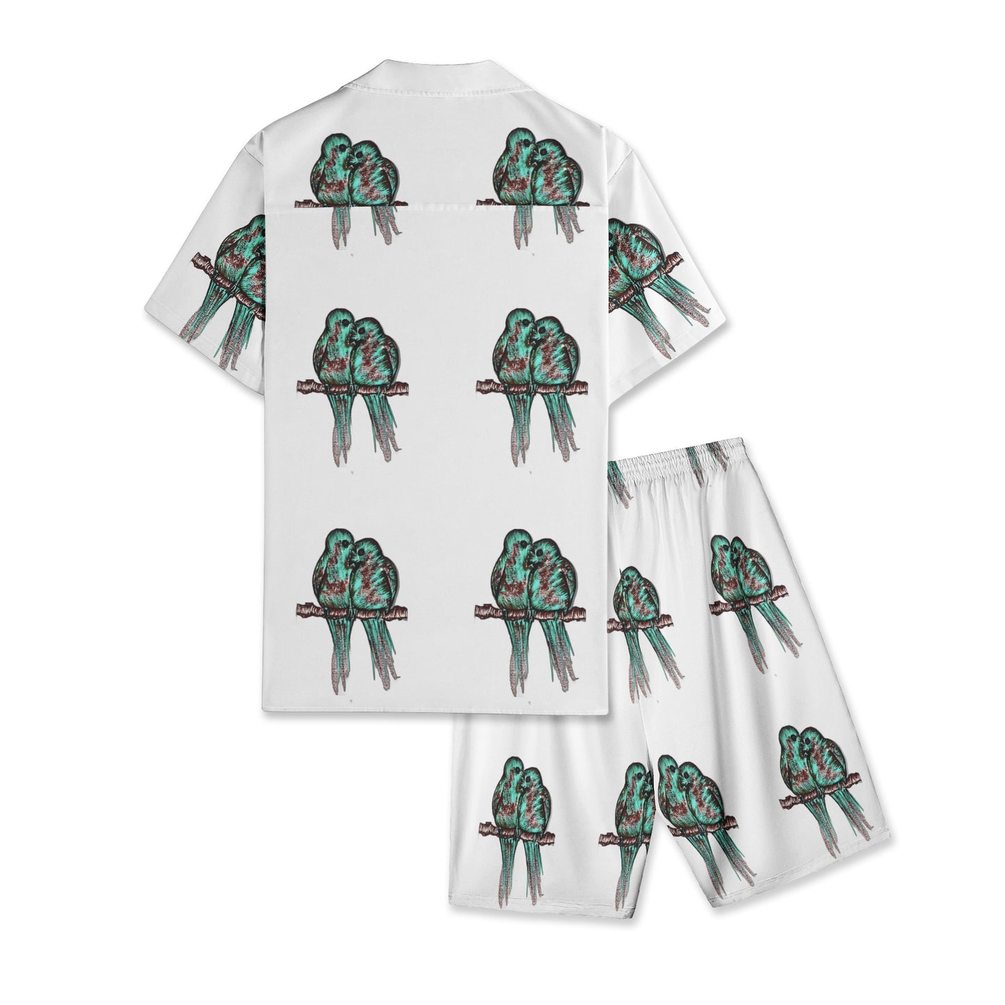Men's All-Over-Print Hawiian Shirt Sets