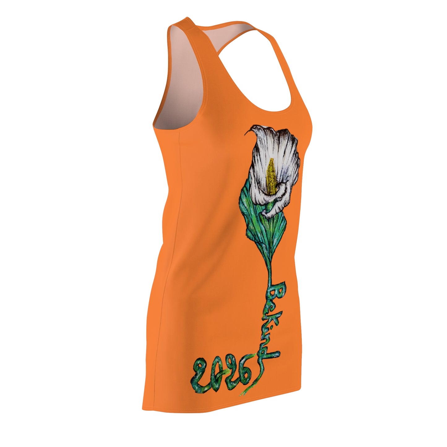Women’s AOP Racerback Dress - Be Kind Floral Design