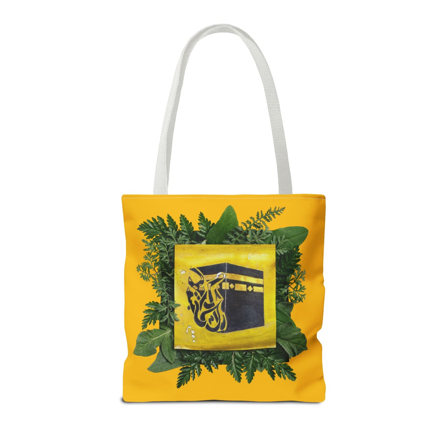 Kaaba Floral Tote Bag – Islamic Pilgrimage Hajj Umrah Gift
