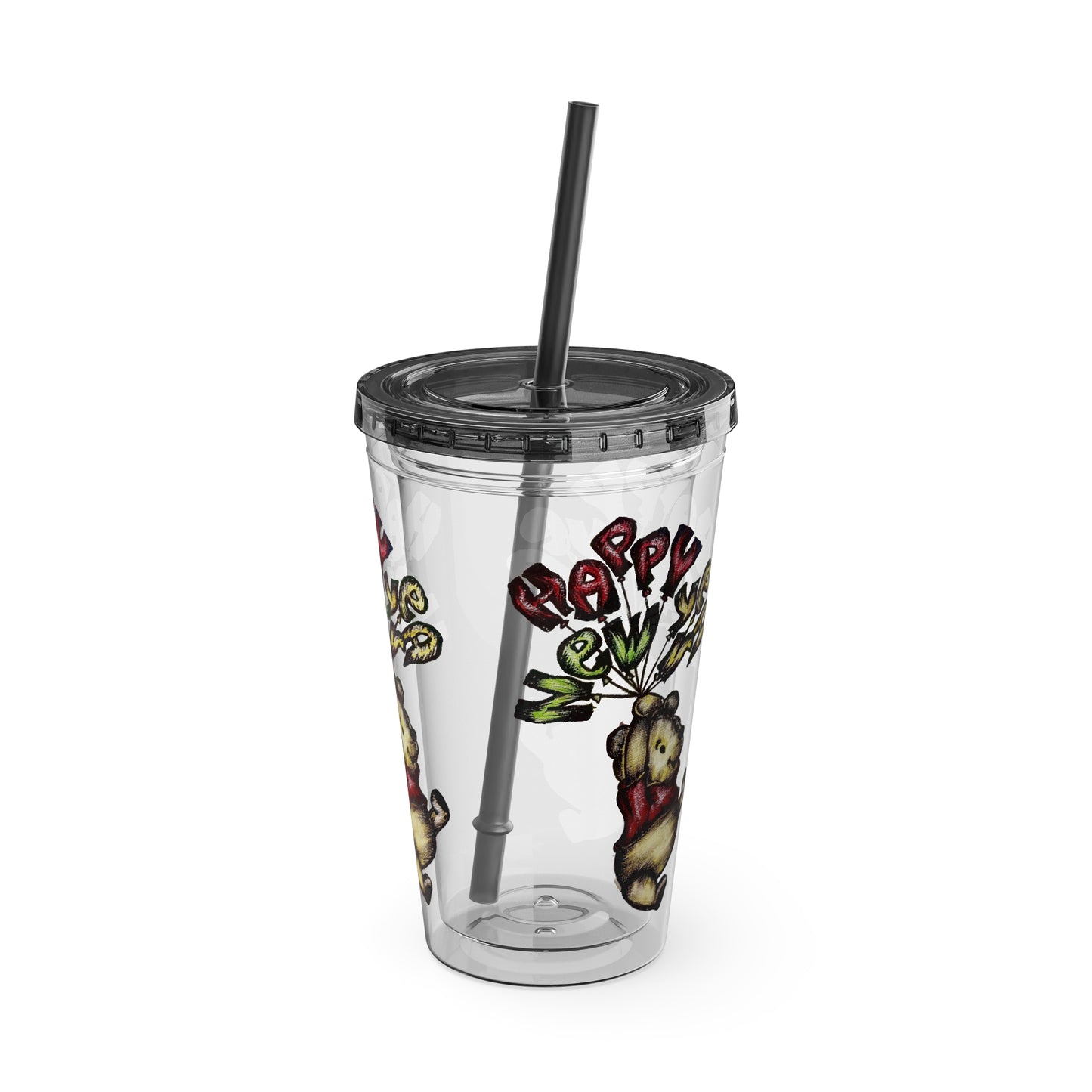 Sunsplash Tumbler with Straw, 16oz