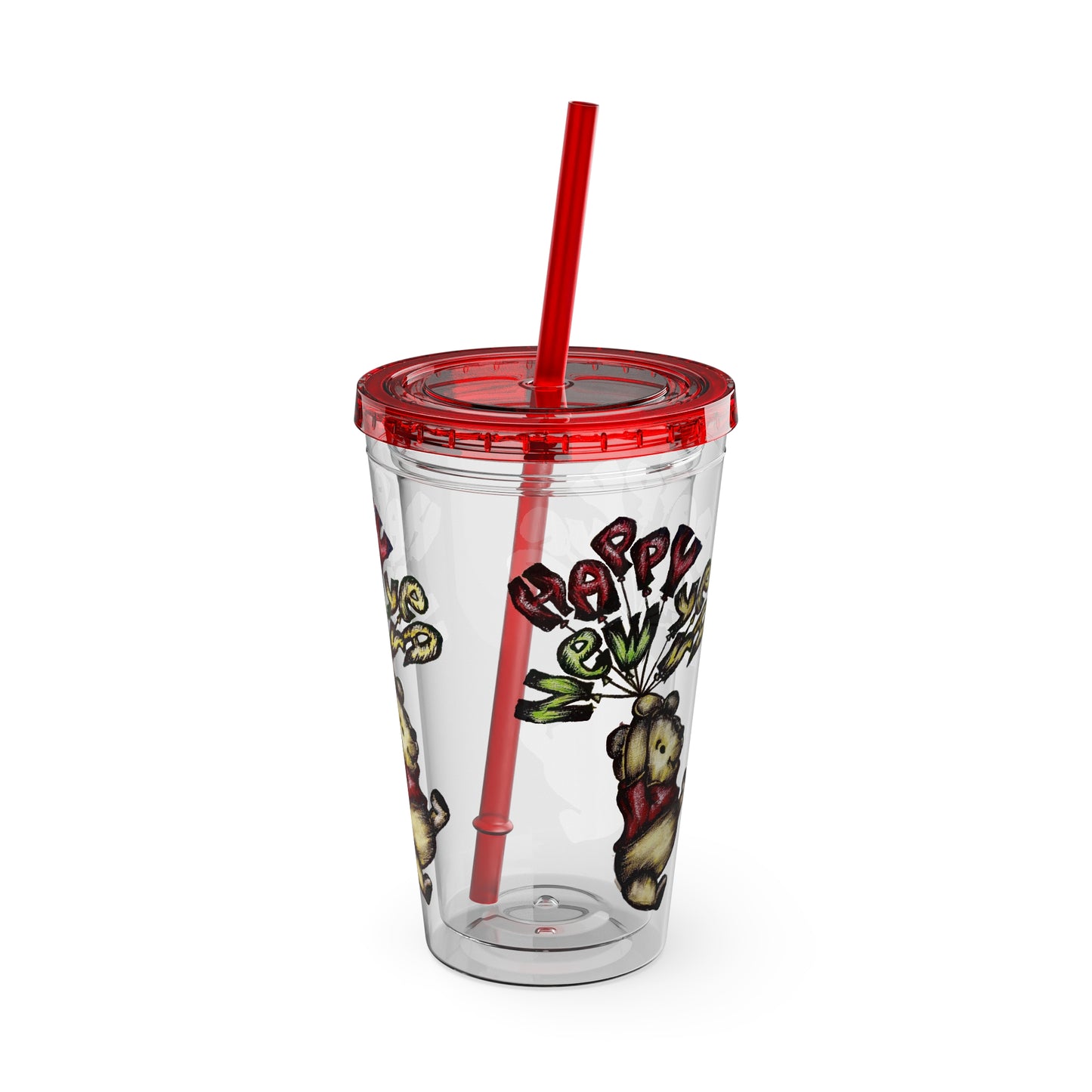 Sunsplash Tumbler with Straw, 16oz