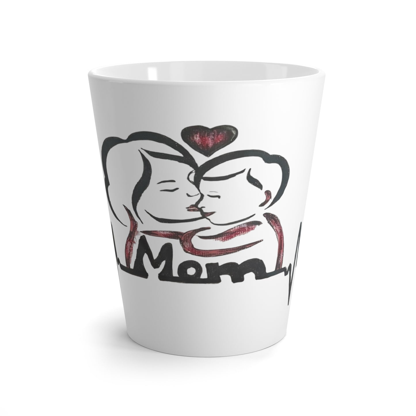Heartfelt Mom Latte Mug - Perfect Gift for Mother's Day, Baby Showers, New Moms, Coffee Lovers, Family Keepsake