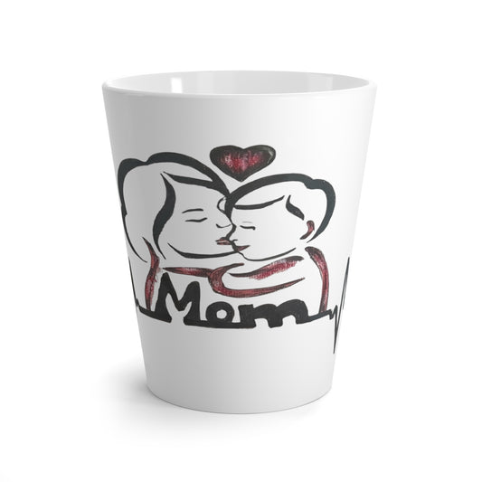Heartfelt Mom Latte Mug - Perfect Gift for Mother's Day, Baby Showers, New Moms, Coffee Lovers, Family Keepsake