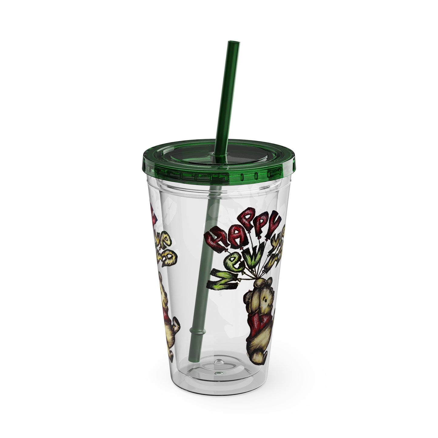 Sunsplash Tumbler with Straw, 16oz