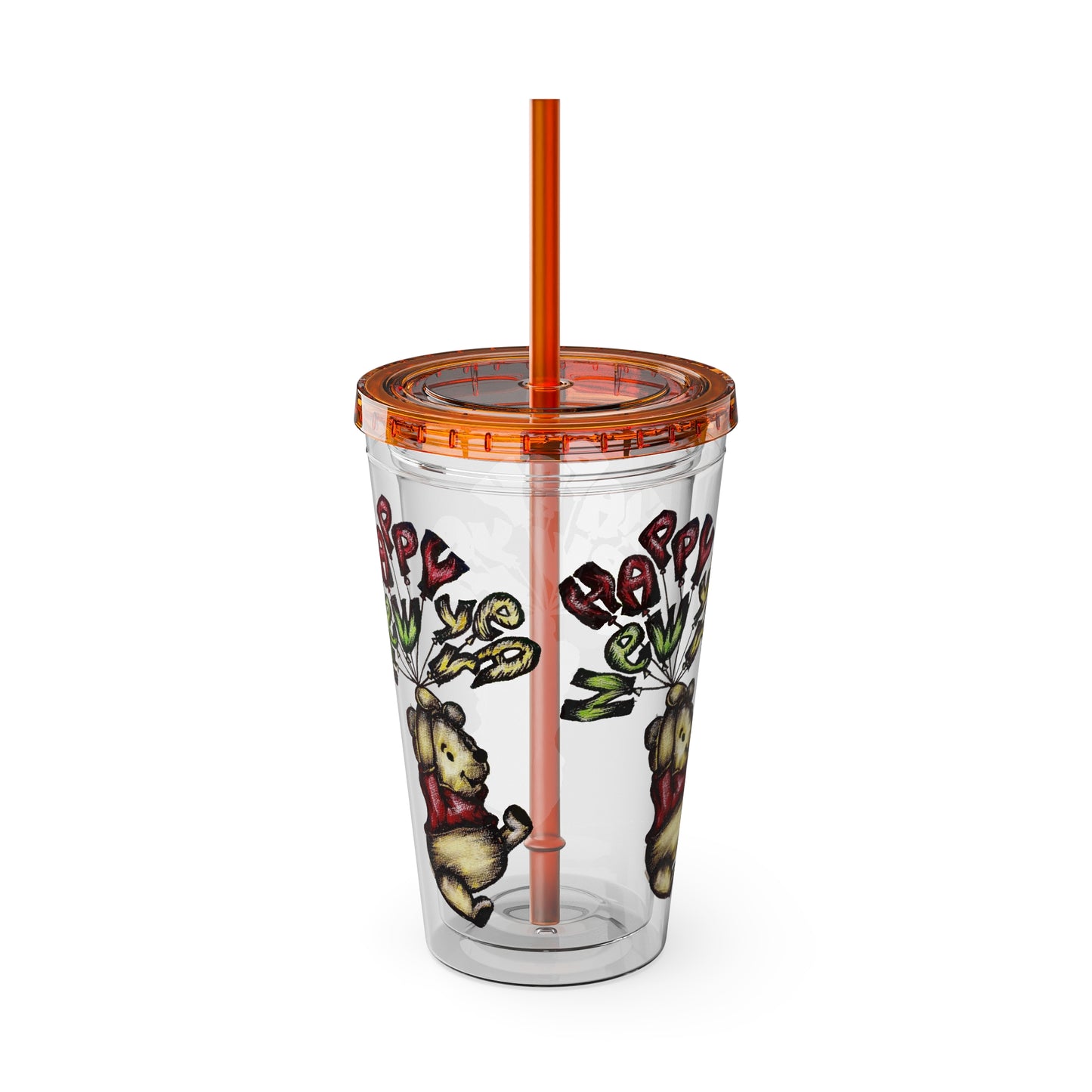 Sunsplash Tumbler with Straw, 16oz