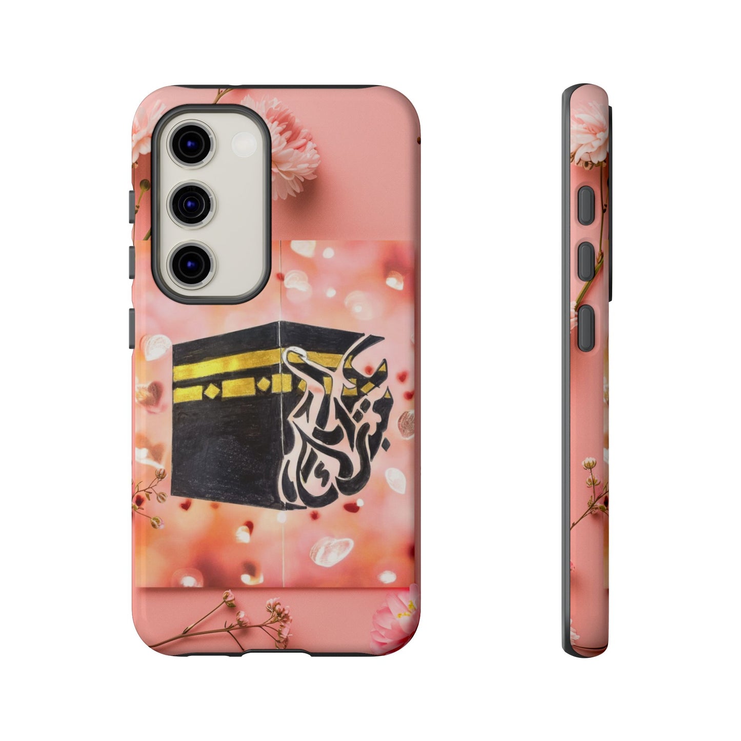Kaaba Floral Phone Case – Pink Islamic Shrine Design