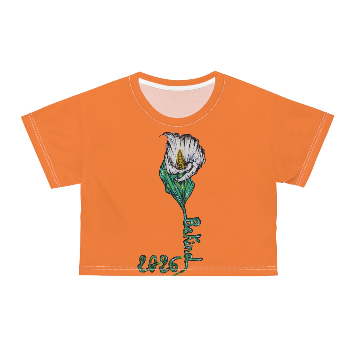 Floral Crop Tee for Creative Souls