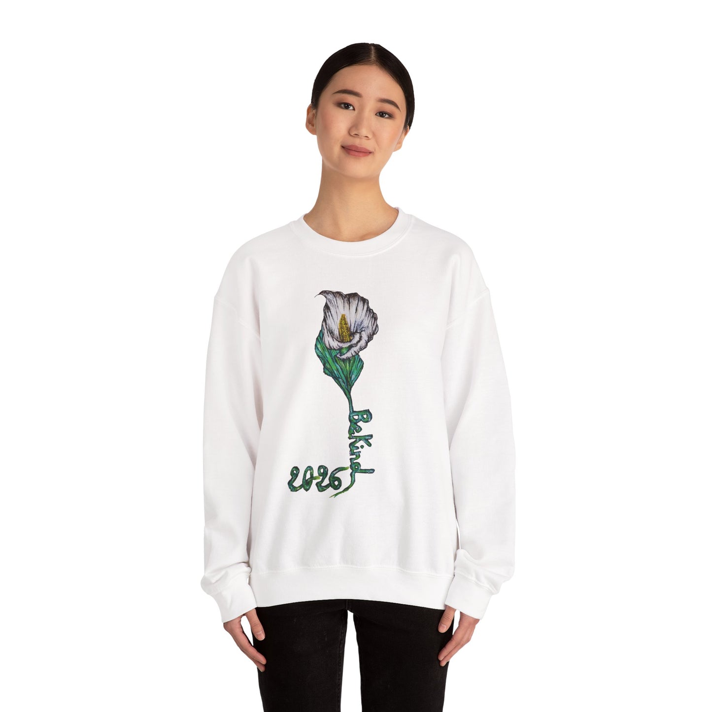 Kindness Floral Unisex Crewneck Sweatshirt