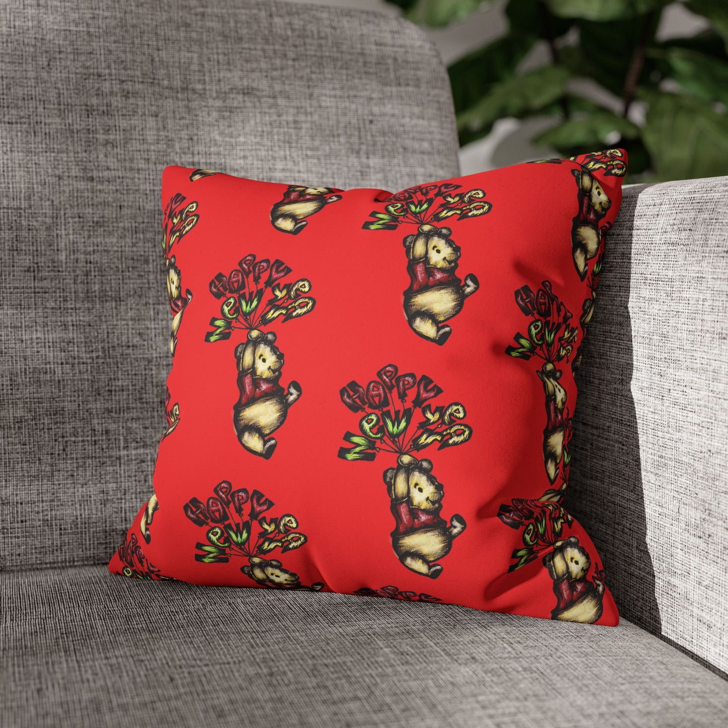 Faux Suede Square Pillowcase