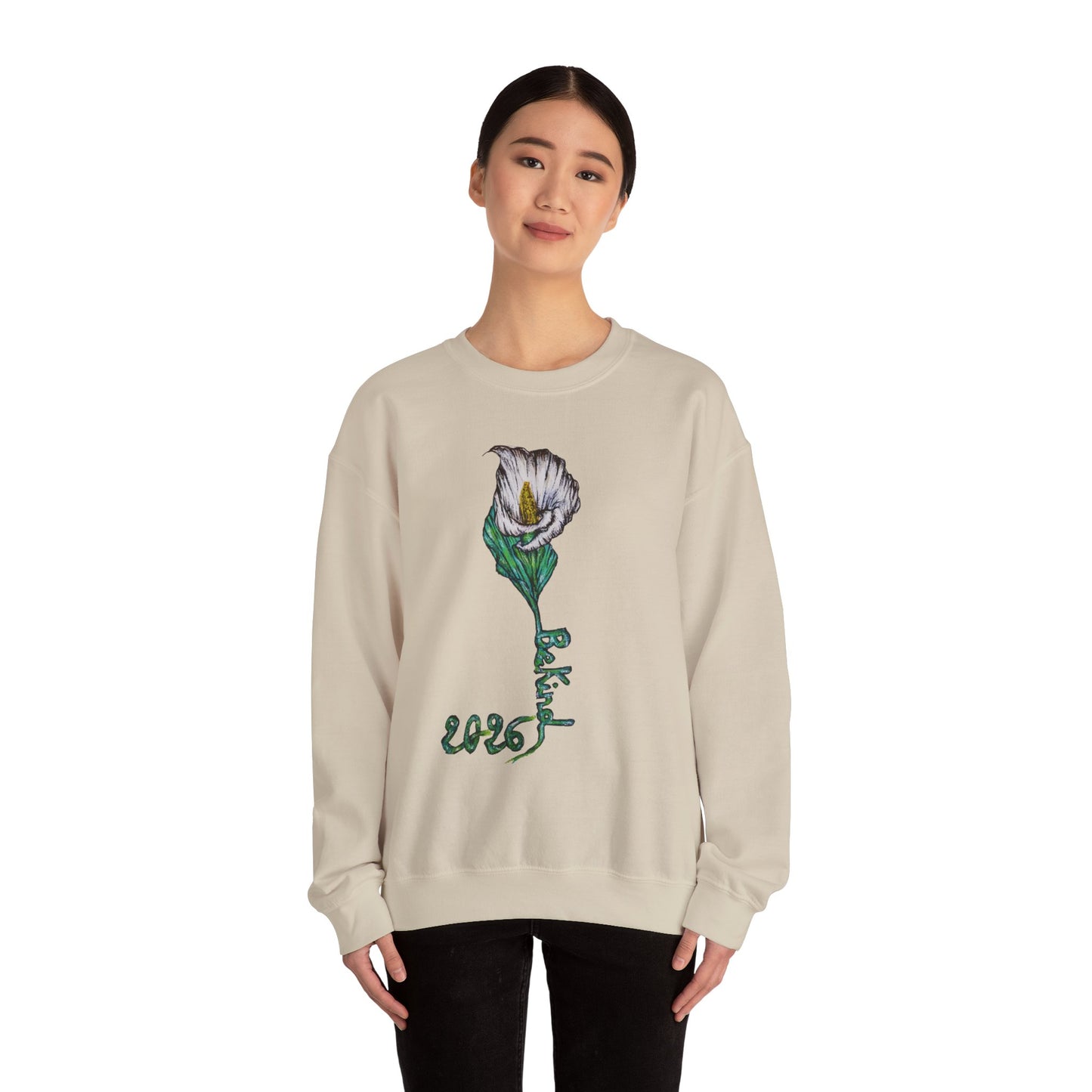 Kindness Floral Unisex Crewneck Sweatshirt